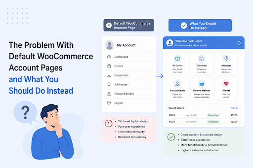 The Problem With Default WooCommerce Account Pages and What You Should Do Instead